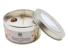 Candela Green Tree 'Fasi della Luna', Pietra di Luna + Ylang Ylang, 70 g