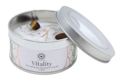 Candela Green Tree 'Vitalità' Occhio di tigre + Zenzero dolce 70g