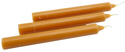 Candela Tinta nella Massa 22 cm - Cera Antica - 12 pezzi