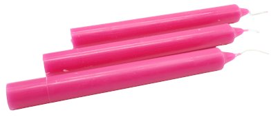 Candela Colorata Messa 22cm - Rosa Fucsia - 12pz