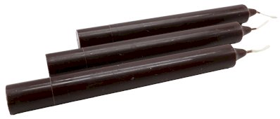 Candela Tinta nella Massa 22 cm - Marrone - 12 pezzi