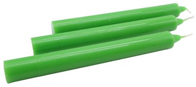 Candela Tinta nella Massa 22 cm - Prato Verde - 12 pezzi