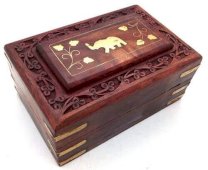 Portagioielli in Legno Elefante 15 cm