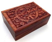 Portagioielli in Legno Albero della Vita 18 cm