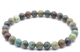 Bracciale Turchese Africana perle 6mm