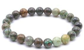 Bracciale Turchese Africana perle 8mm