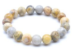 Bracciale Agata Crazy Lace perle 10mm