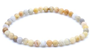 Bracciale Agata Crazy Lace perle 4mm