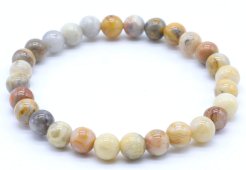 Bracciale Agata Crazy Lace perle 6mm