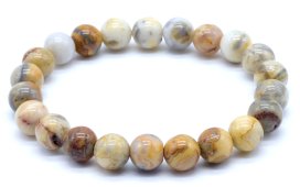 Bracciale Agata Crazy Lace perle 8mm