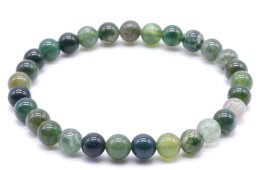 Bracciale Agata Mossa perle 6mm