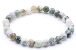 Bracciale Agata Albero perle 6mm