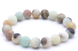 Bracciale Amazonite Multi perle 10mm