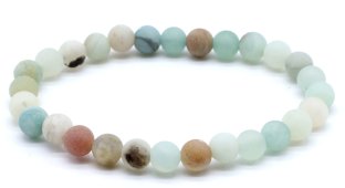 Bracciale Amazonite Multi perle 6mm