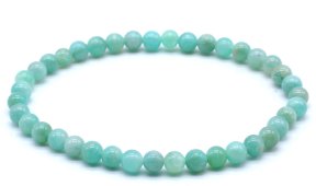 Bracciale Amazzonite 'AA' perle 4mm