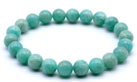 Bracciale Amazzonite 'AA' perle 8mm
