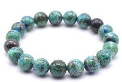 Bracciale Azzurite 'AAA' perle 10mm