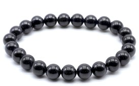 Bracciale Spinello Nero perle 8 mm