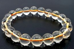 Bracciale Citrino Naturale perle 10mm