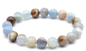 Bracciale Calcite Blu perle 10mm