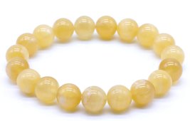 Bracciale Calcite Arancione perle 10mm