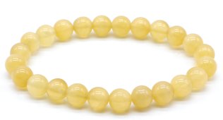Bracciale Calcite Arancione perle 8mm