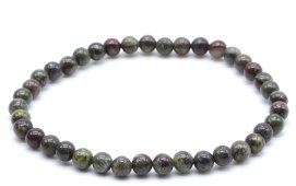 Bracciale Diaspro Sangue di Drago perle 4mm
