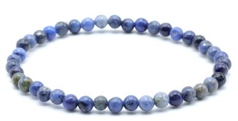 Bracciale Dumortierite perle 4mm