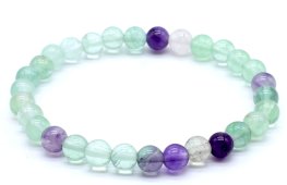 Bracciale Fluorite perle 6mm