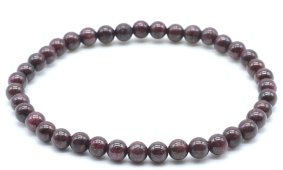 Bracciale Granato perle 4mm