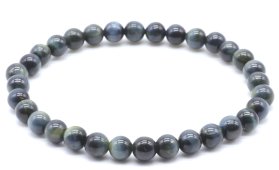 Bracciale Occhio di Falco 'AA' perle 6 mm