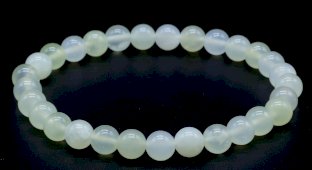 Bracciale Giada Verde perle 6mm