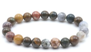 Bracciale Diaspro Oceano perle 8mm