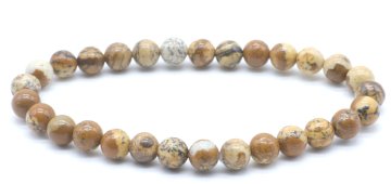 Bracciale Diaspro Paesaggio perle 6mm