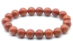 Bracciale Diaspro Rosso perle 10mm
