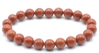 Bracciale Diaspro Rosso perle 8mm