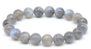 Bracciale Labradorite 'AA' perle 10mm