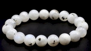 Bracciale Labradorite Bianca perle 10 mm