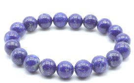 Bracciale Lapis Lazuli 'AA' perle 10mm