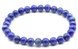Bracciale Lapis Lazuli 'AA' perle 6mm