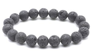 Bracciale  Pietra Lava perle 10 mm