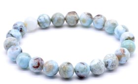 Bracciale Larimar perle 8mm
