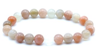 Bracciale Moonstone Perle Multicolor 8mm