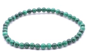 Bracciale 'Light' Malachite 'AA' perles 4mm