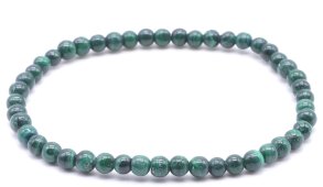 Bracciale 'Dark' Malachite 'AA' perles 4mm