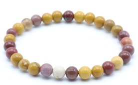 Bracciale Jasper Mokaïte perle 6mm