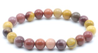 Bracciale Diaspro Mokaite perle 8mm