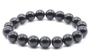 Bracciale con perle di Onice Nero da 10mm