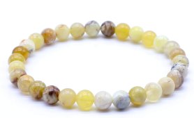Bracciale Perle Opale Giallo 6mm