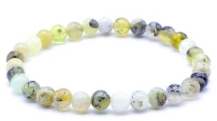 Bracciale Perle di Opale Verde 6mm